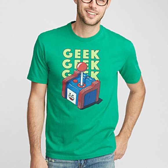 le 31 Other - *3for$30*Organic cotton ‘’Geek’’ green t-shirt NWT